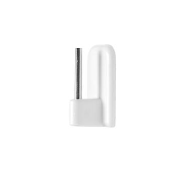 4 Haken zelfklevend vitragestang - wit - 1070014 - Leen Bakker