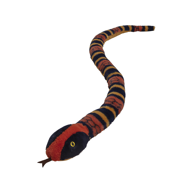 Pluche dieren knuffels Koraal slang van 150 cm -