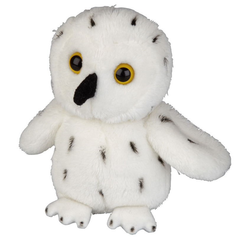 Pluche knuffel dieren Sneeuwuil vogel van 15 cm -