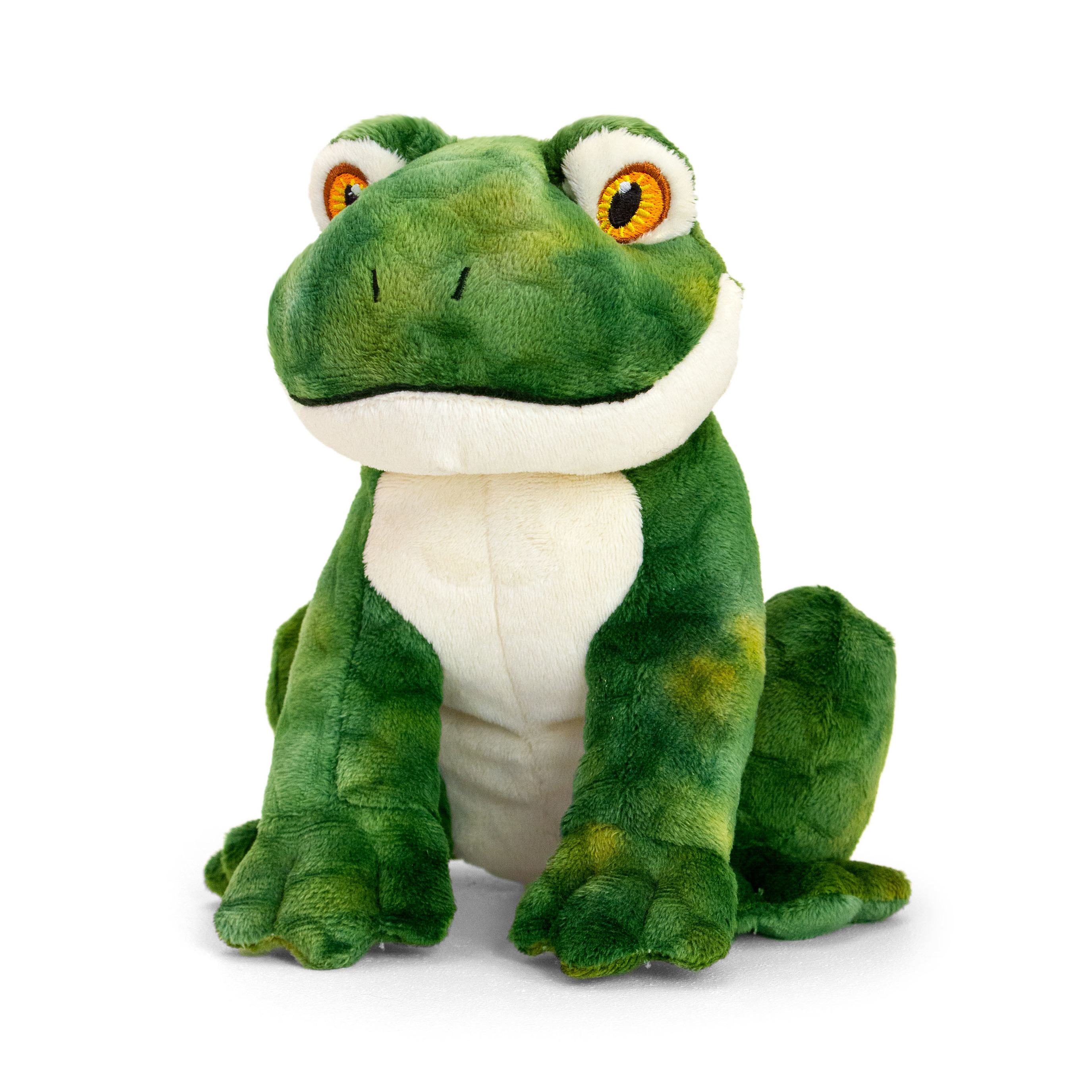 Pluche knuffel dier kikker 18 cm -