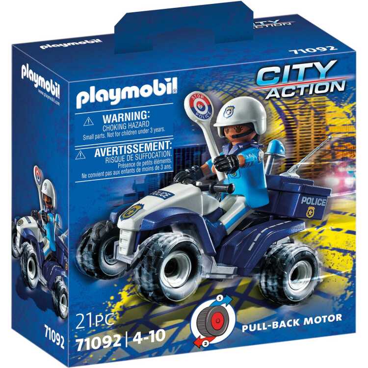 PLAYMOBIL City Action - Politie - Speed Quad constructiespeelgoed 71092
