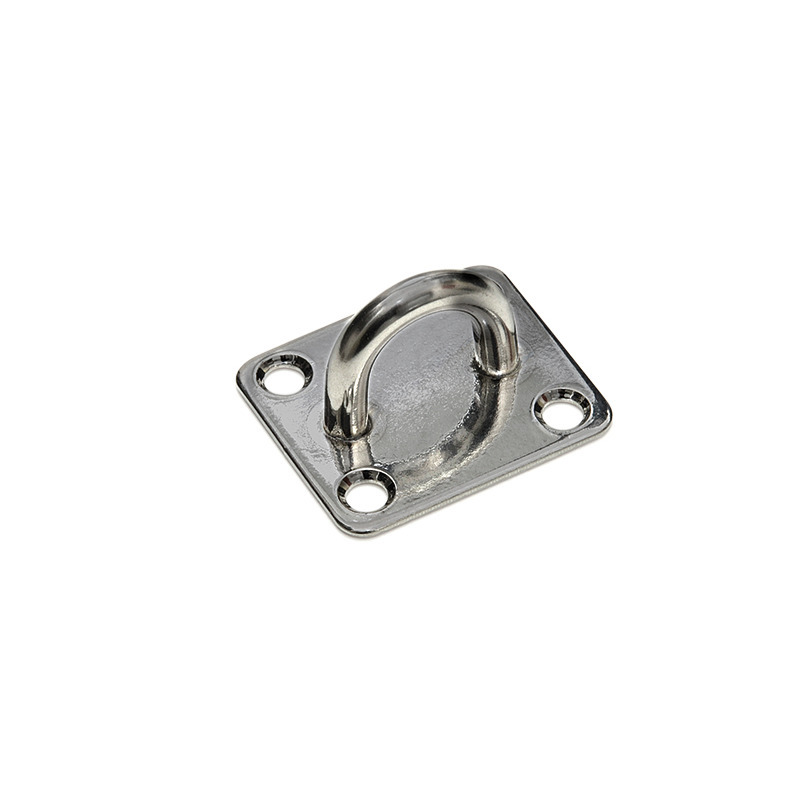 1x stuks muurplaten / mastogen RVS 3,5 x 4,0 cm -
