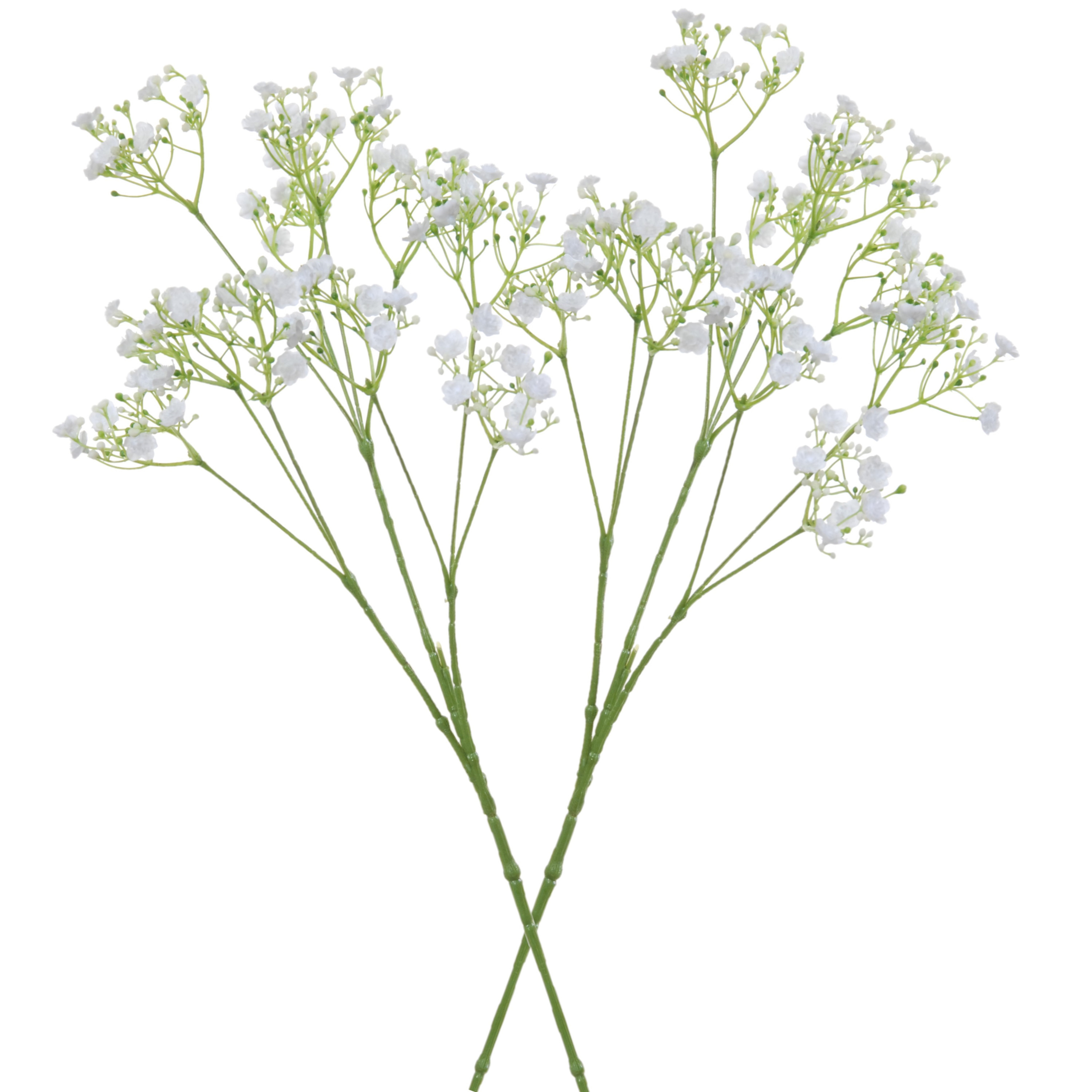 4x stuks kunstbloemen Gipskruid/Gypsophila takken wit 70 cm -