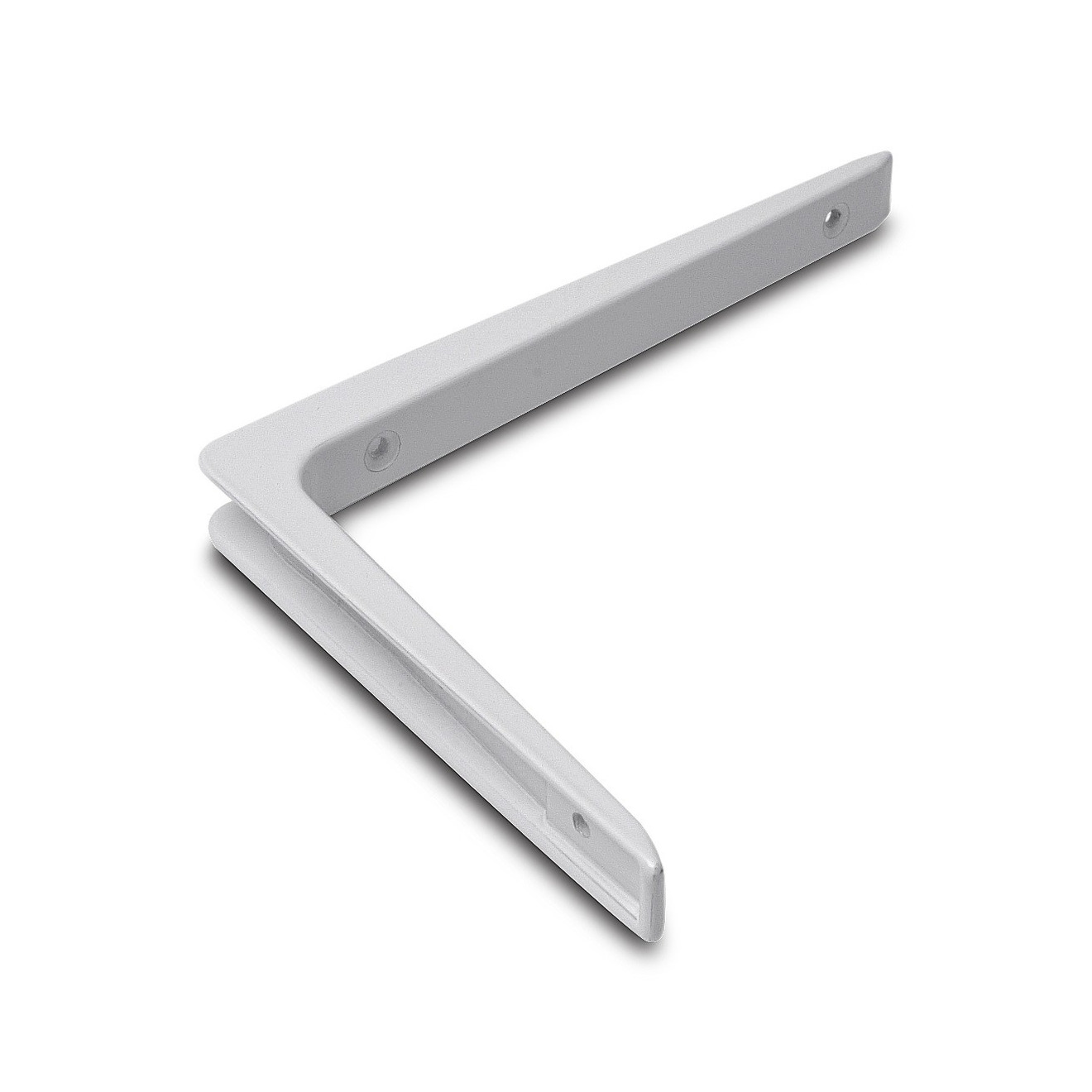 1x stuks plankdrager / plankdragers wit gelakt aluminium 15 x 20 cm -