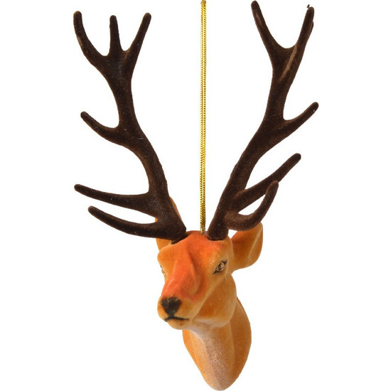Kersthanger - rendier/hert - 13 cm - kunststof - ornament - kerstversiering -