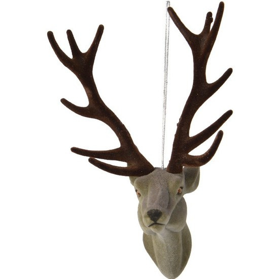 Kersthanger - rendier/hert - 13 cm - kunststof - ornament - kerstversiering -