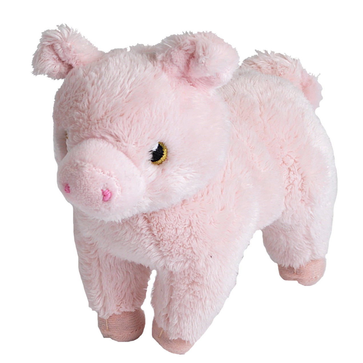 Pluche knuffel boerderijdieren varken van 18 cm -