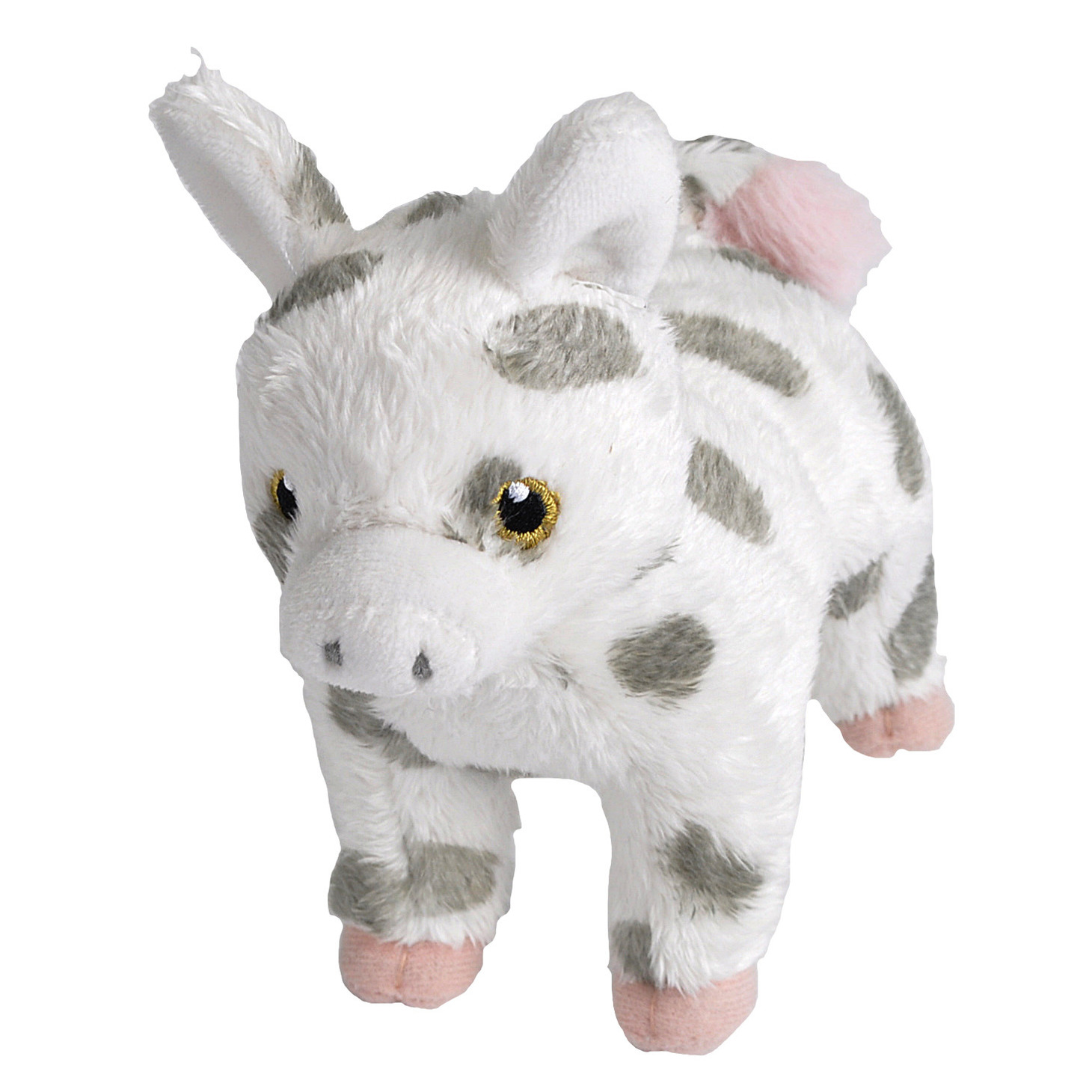 Pluche knuffel boerderijdieren varken van 18 cm -