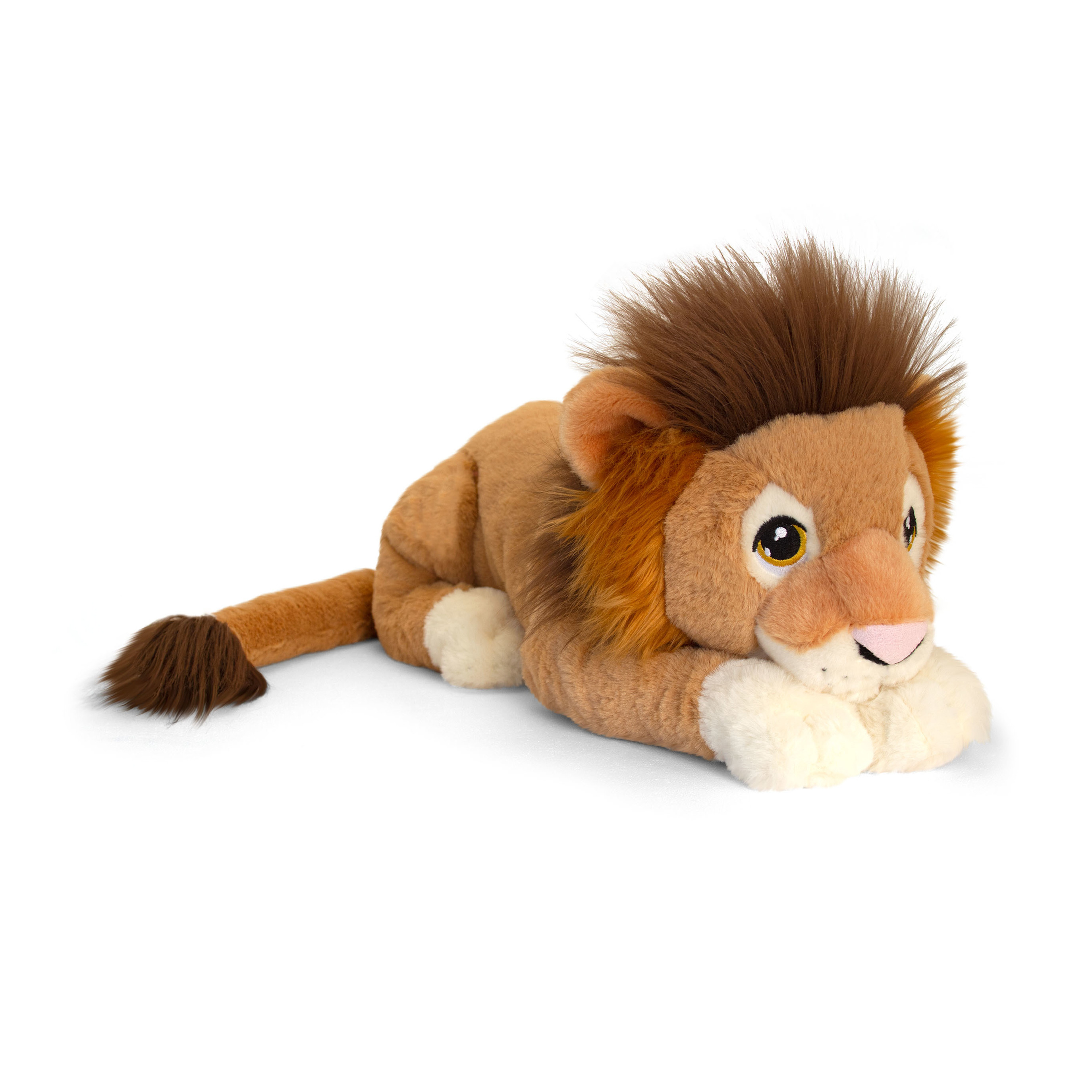 Pluche knuffel dier leeuw - 45 cm - Knuffelbeesten leeuwen - speelgoed -