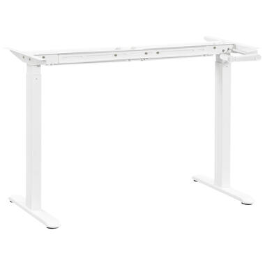 Frame zit/sta bureau Homeworx handmatig verstelbaar - wit - Leen Bakker
