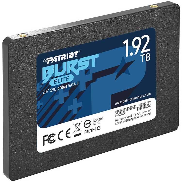 Patriot Burst Elite 1.92 TB ssd PBE192TS25SSDR, SATA 6 Gb/s