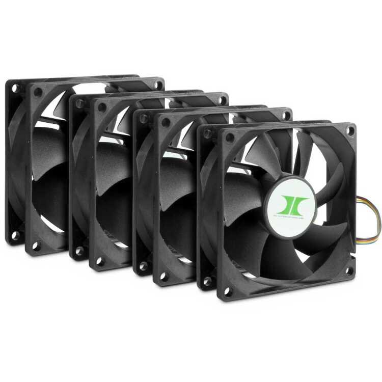 Inter-Tech IPC Fan Set 80 mm case fan 4 stuks