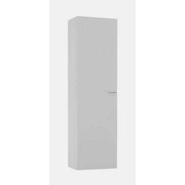 Hangkast Mestre - hoogglans wit - verticaal - 128 cm - Leen Bakker