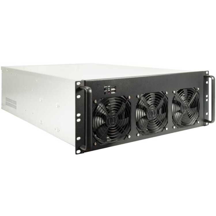 Inter-Tech 4F28 Mining-Rack server behuizing 2x USB-A 2.0