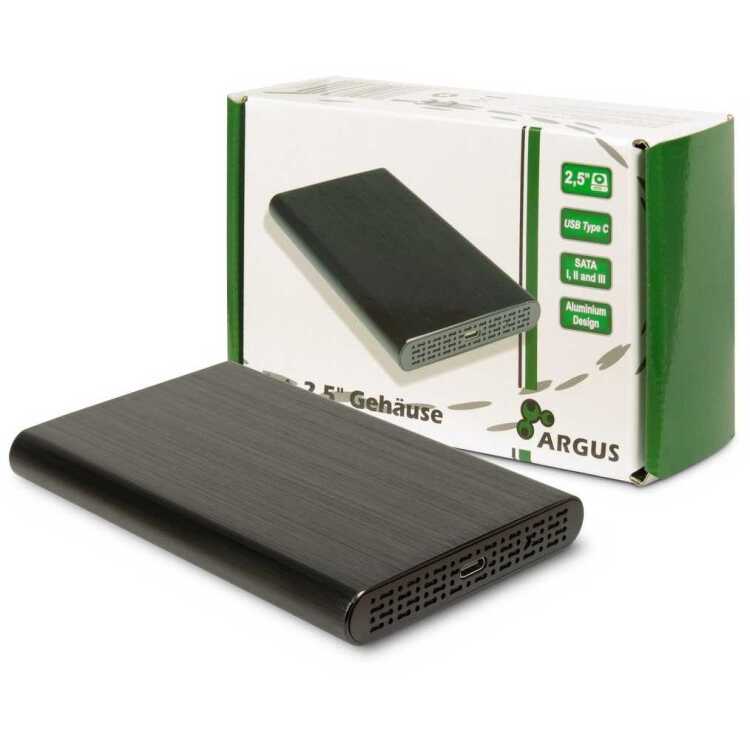 Inter-Tech GD-25010 externe behuizing 2,5" SSD, USB-C