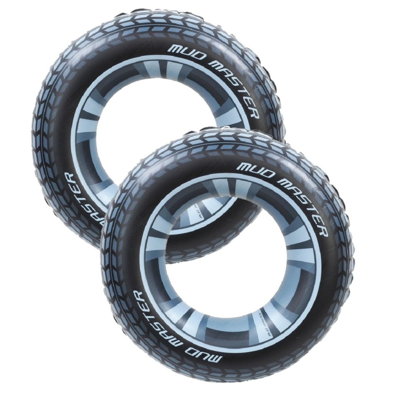 Bestway multipak van 2x stuks opblaasbare autoband zwembanden/zwemringen 91 cm -