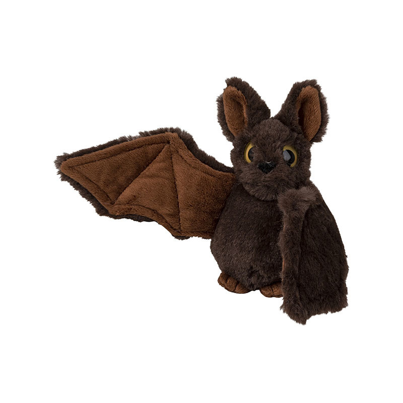Nature Planet pluche knuffel - vleermuis - 15 cm - dieren knuffels - vleermuizen -