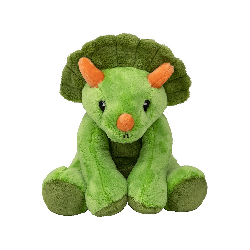 Knuffeldier Dinosaurus Triceratops - pluche knuffel - 20 cm - Speelgoed knuffeldieren - dinosauriers -