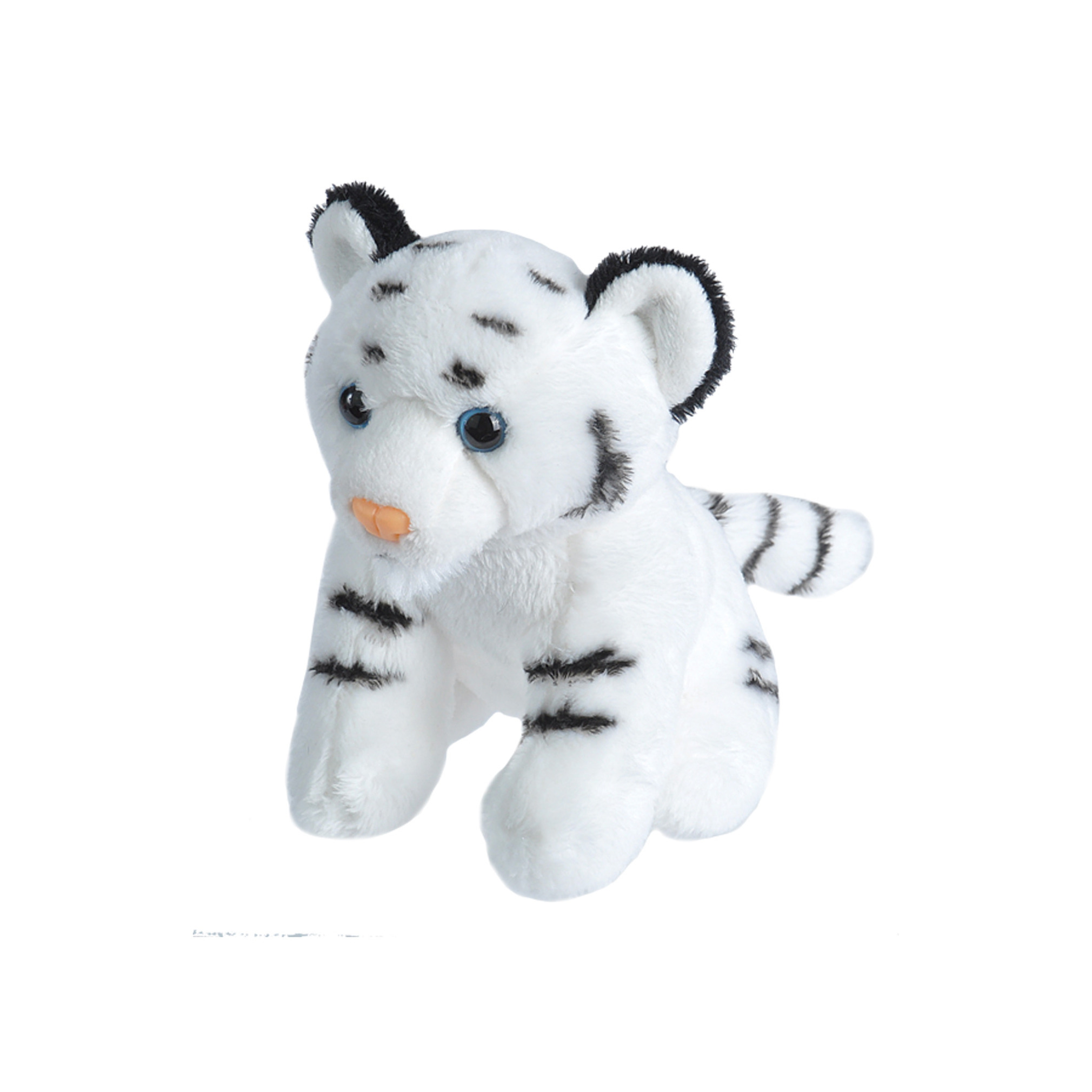 Wild Republic - Pluche knuffel witte Tijger - van 13 cm - Tijgers -