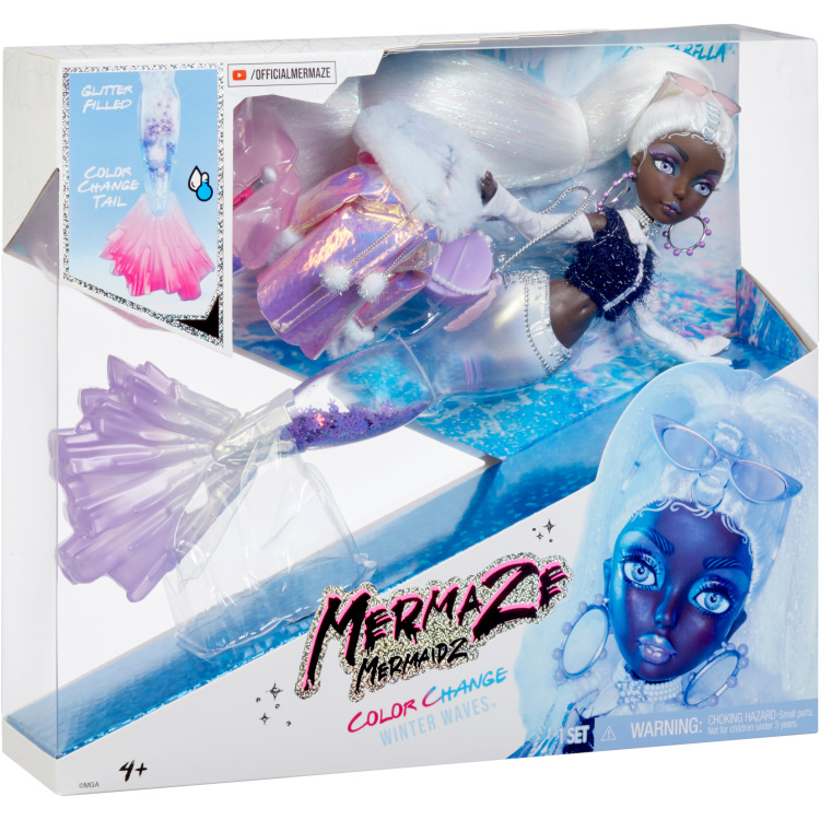 MGA Entertainment Mermaze Mermaidz - Color Change Winter Waves Crystabella pop