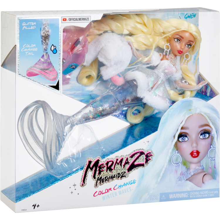 MGA Entertainment Mermaze Mermaidz - Color Change Winter Waves Gwen pop