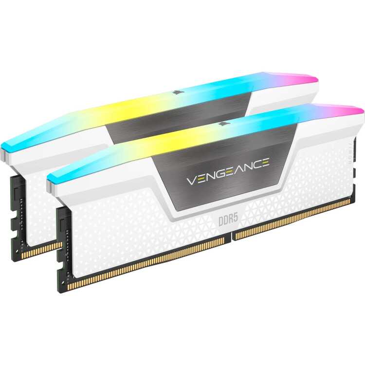 Corsair 32 GB DDR5-6000 Kit werkgeheugen CMH32GX5M2D6000C36W, Vengeance RGB, XMP 3.0