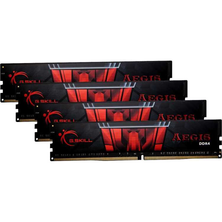 G.Skill 64 GB DDR4-3200 Quad-Kit werkgeheugen F4-3200C16Q-64GIS, Aegis