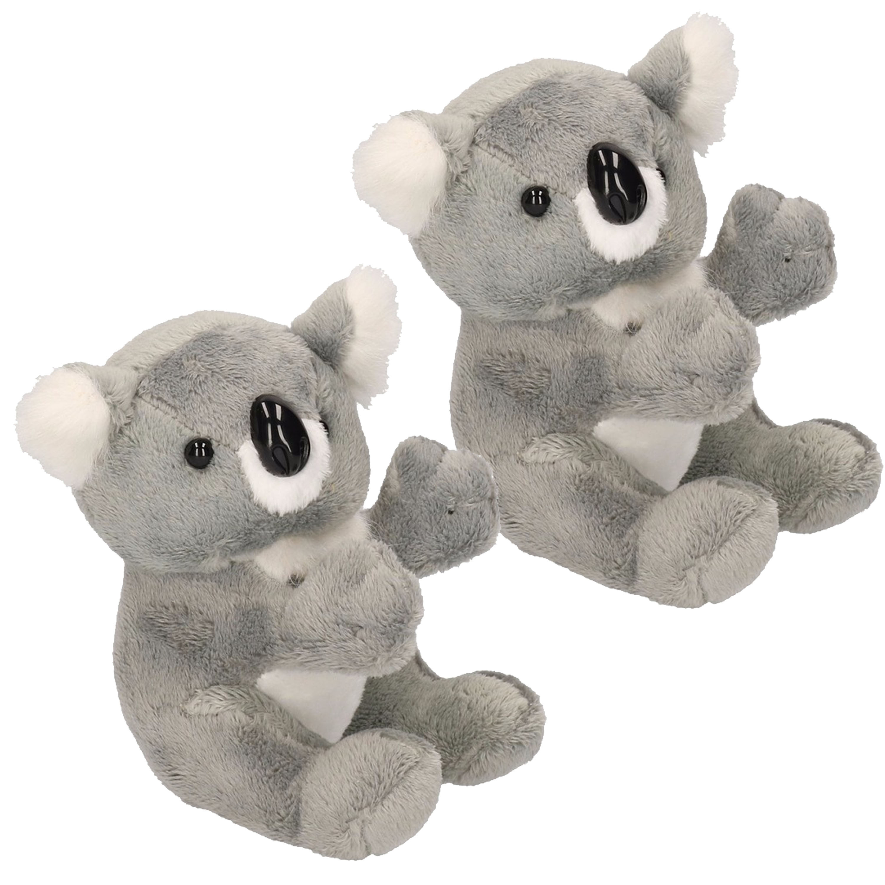 Set van 2x stuks pluche koala knuffel beer 14 cm -