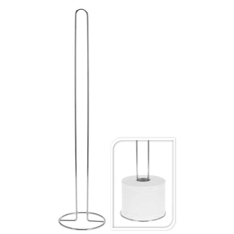 Excellent Houseware toiletrollen houder van metaal 61 x 15 cm -