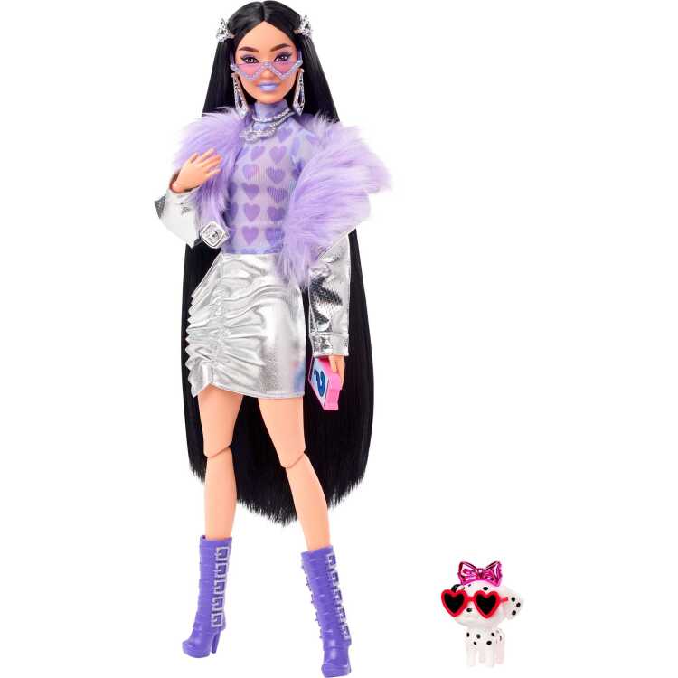 Mattel Extra Fur Purple Boots pop