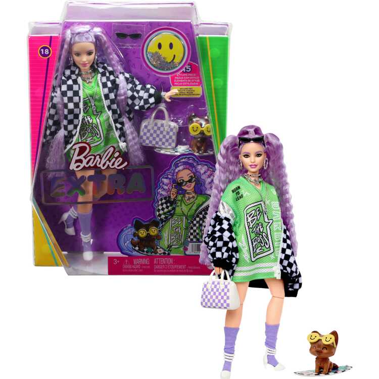 Mattel Extra met racecar jacket pop