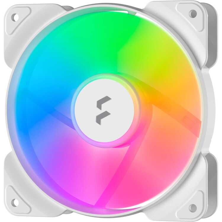 Fractal Design Aspect 12 RGB PWM White Frame case fan 4-pins PWM fan aansluiting