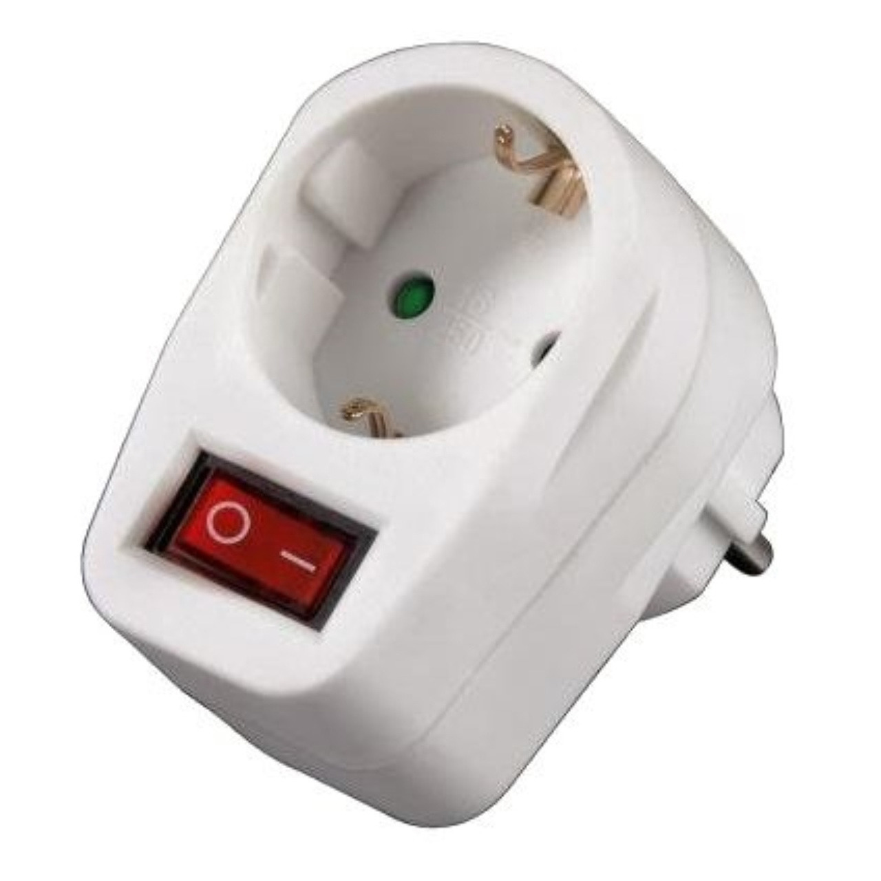 Stekkerdoos/stroom adapter met switch/kinder beveiliging -