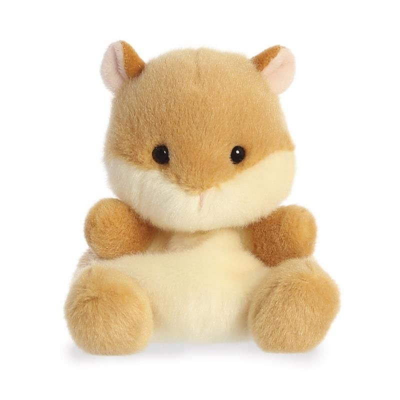 Aurora Pluche dier knuffel hamster - 13 cm - Knuffeldieren hamsters speelgoed -