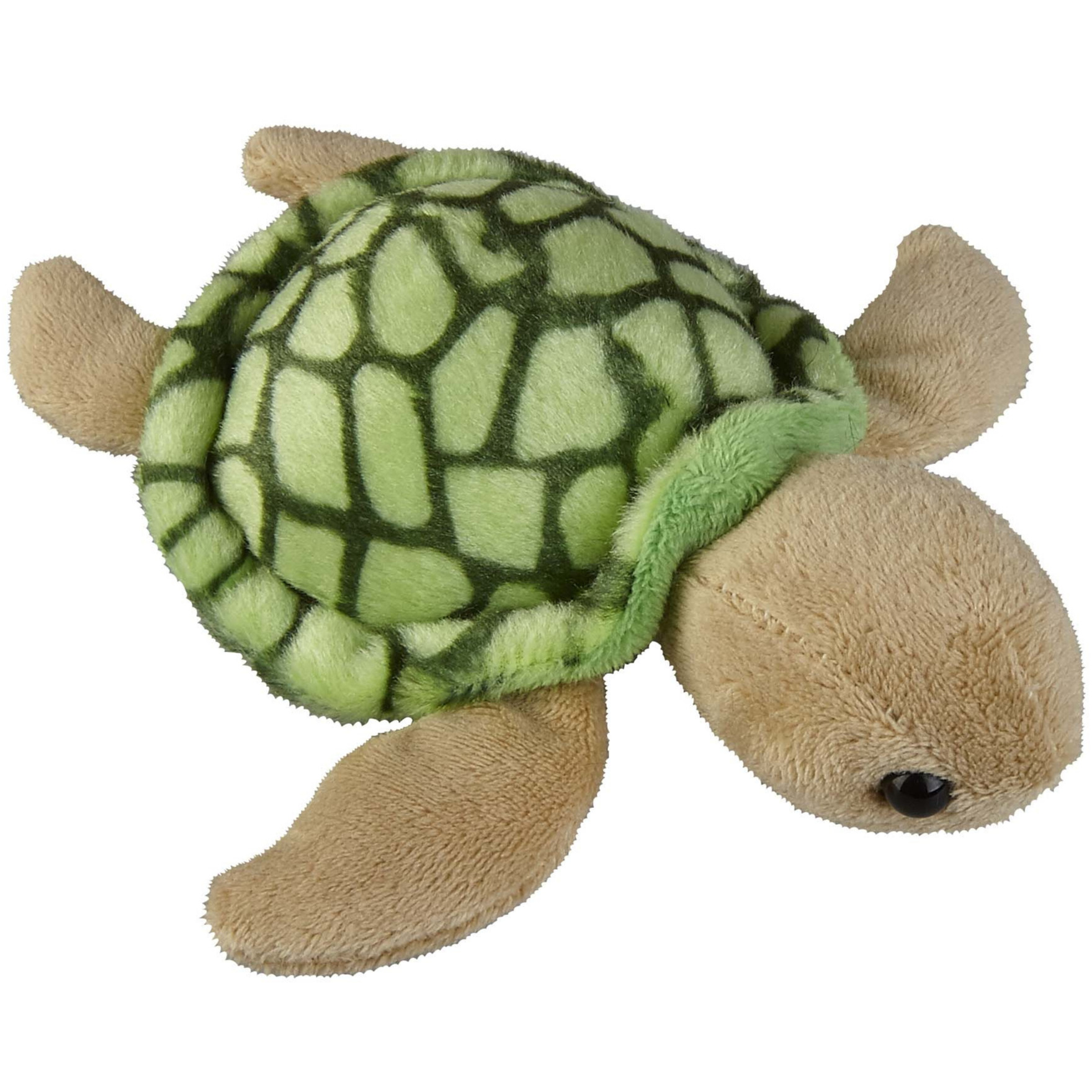 Ravensden Pluche knuffel dieren - Zeeschildpad - 12 cm - oceaan thema knuffel -