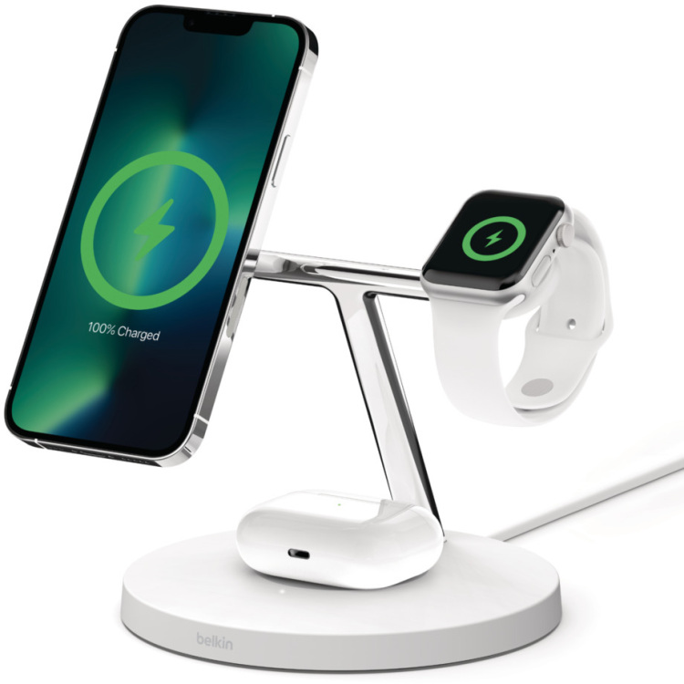 Belkin BOOST CHARGE PRO 3-in-1 draadloze lader met MagSafe oplaadstation