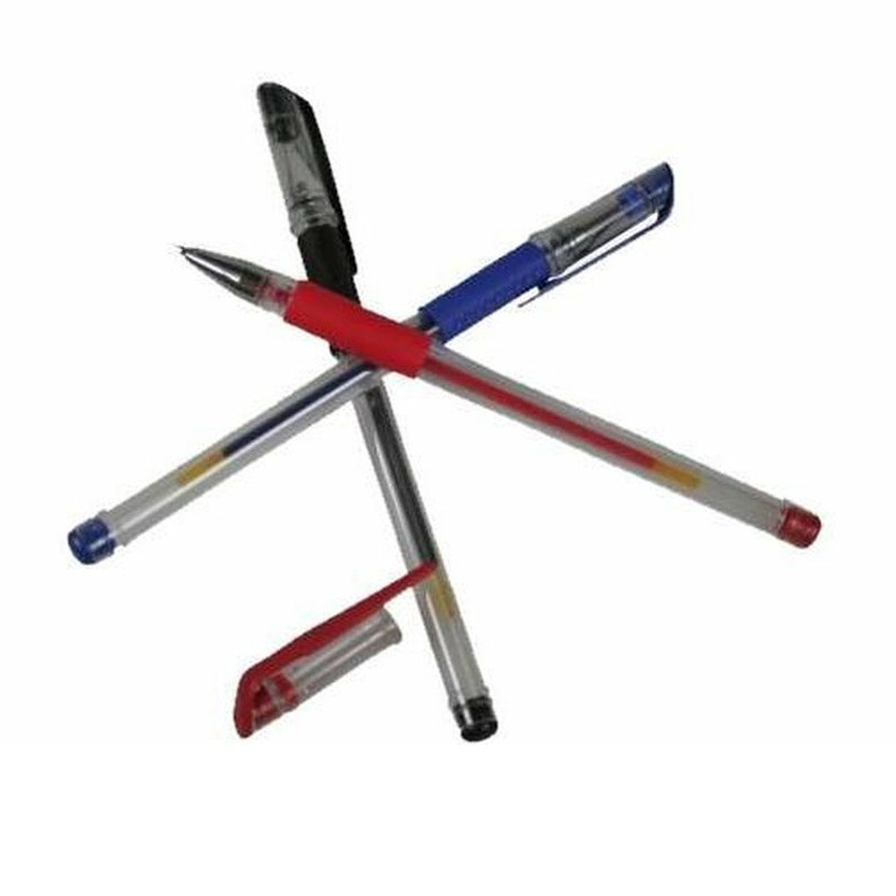 12x Bellatio knutselset gelpennen gekleurd -