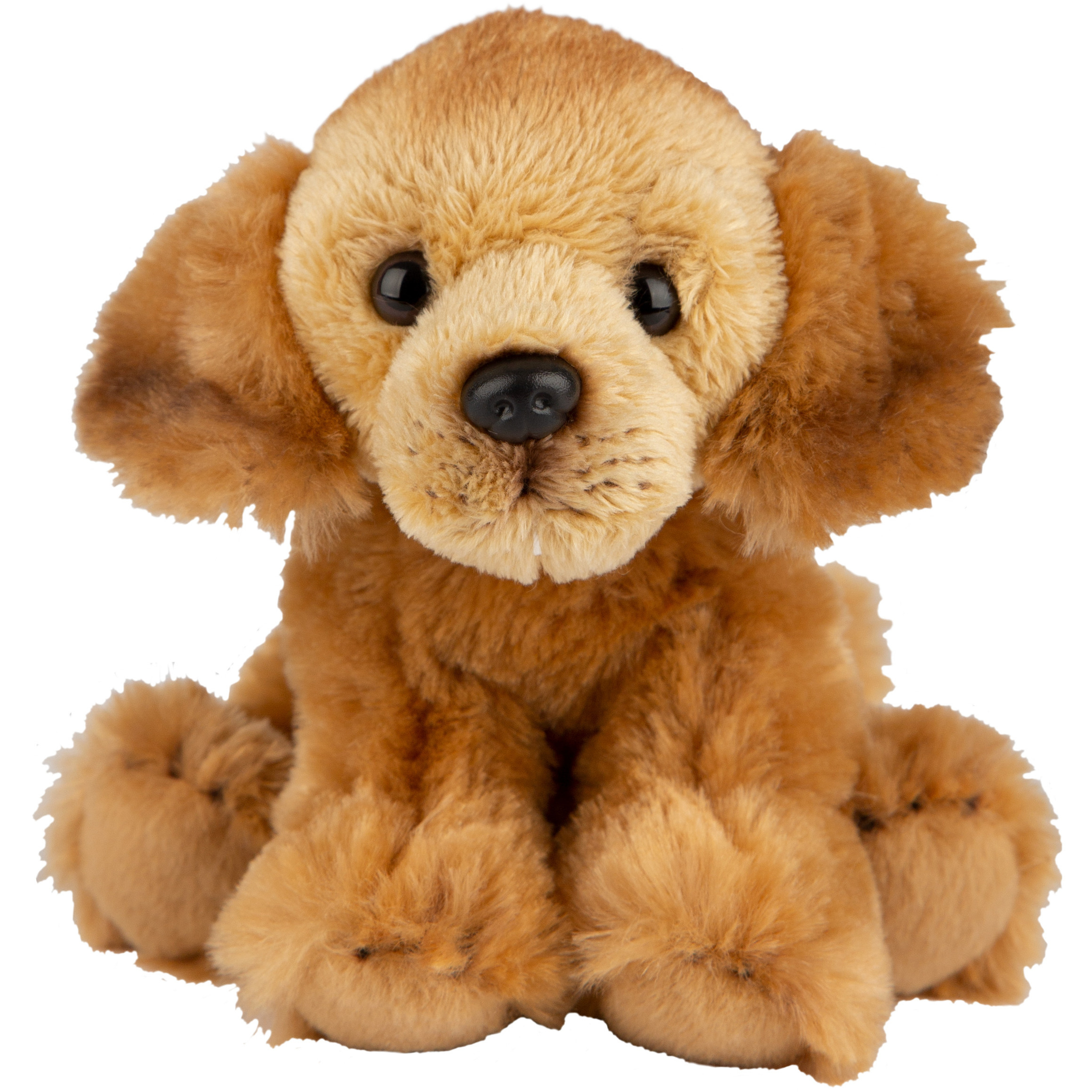 Pluche knuffel dieren Golden Retriever hond 13 cm -