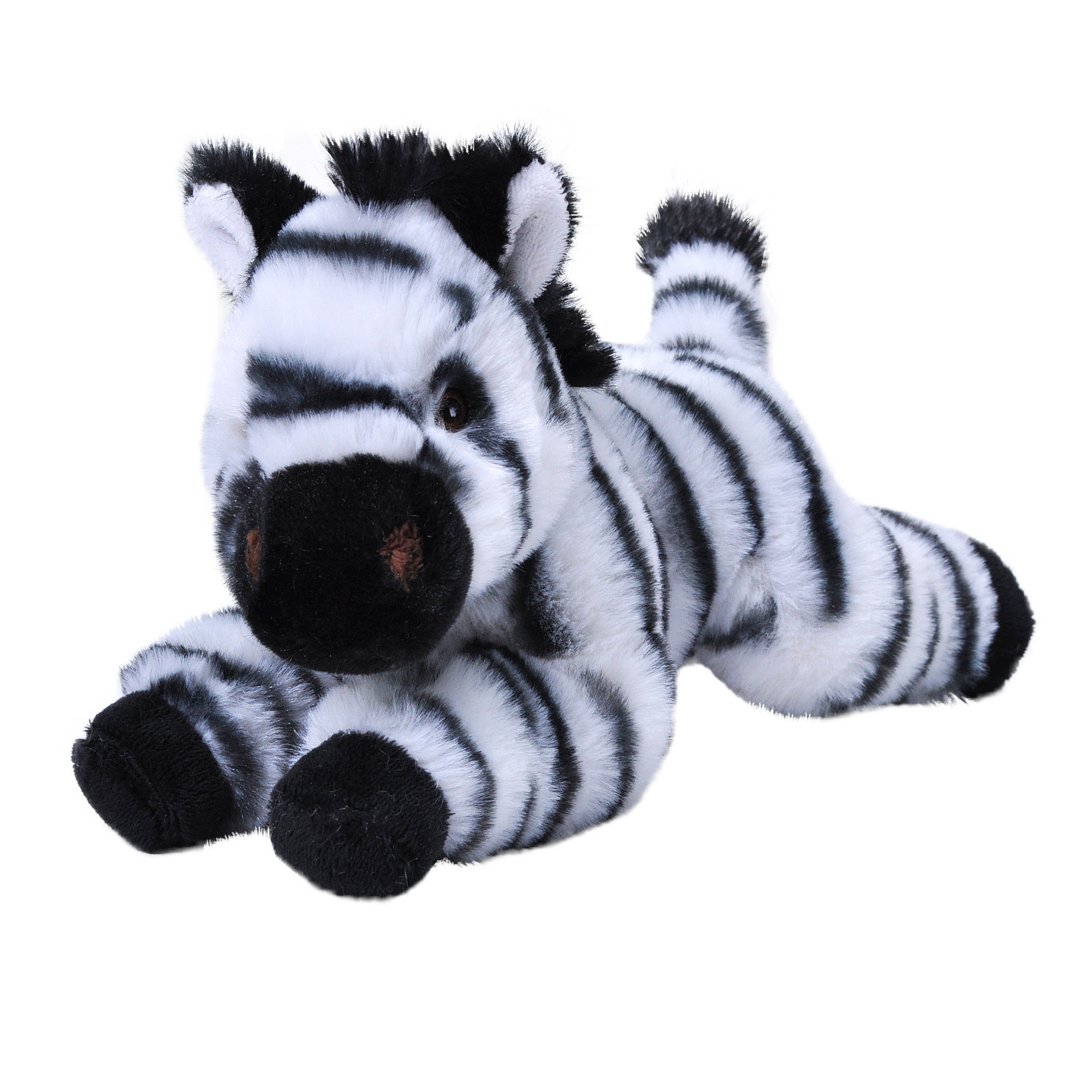 Wild Republic pluche knuff dier zebra - 25 cm - Eco-kins serie -
