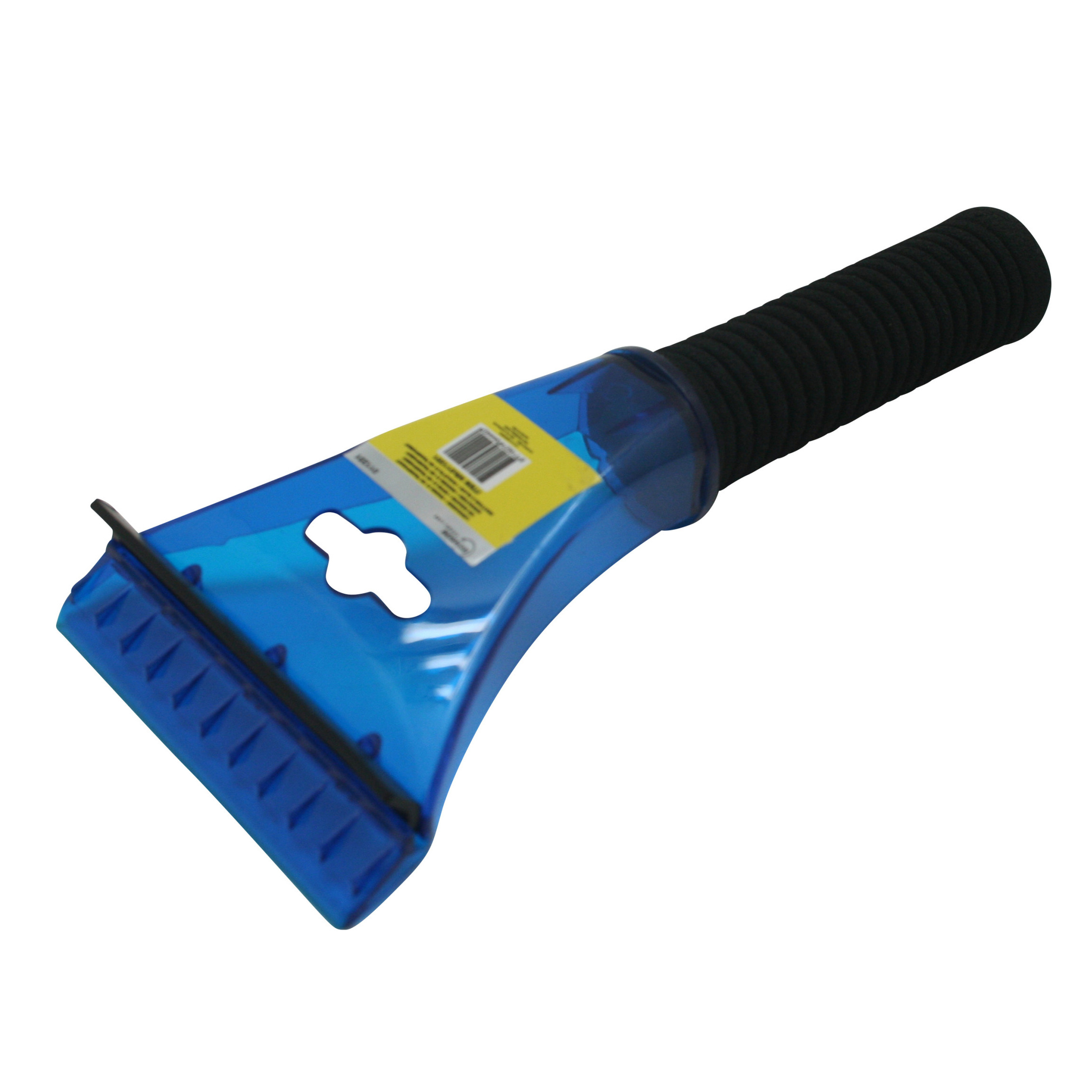 Kunststof ijskrabber/raamkrabber - blauw - met wisser - 21 cm -