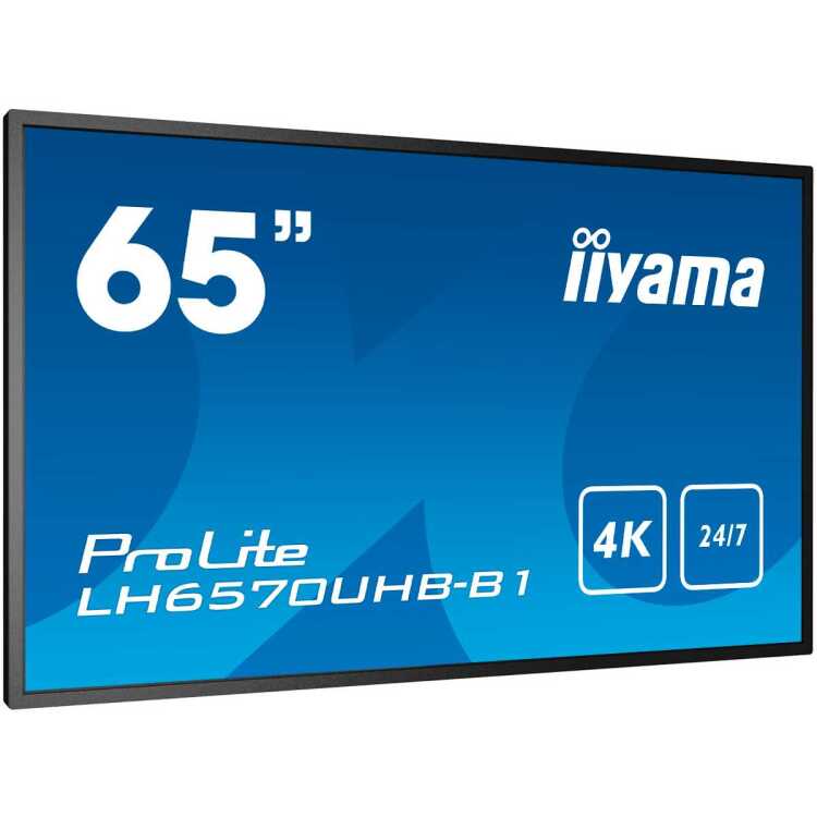 iiyama Prolite LH6570UHB-B1 public display 4K UHD, HDMI, USB