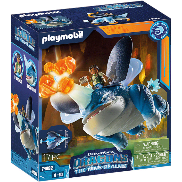 PLAYMOBIL Dragons: The Nine Realms - Plowhorn & D'Angelo constructiespeelgoed 71082