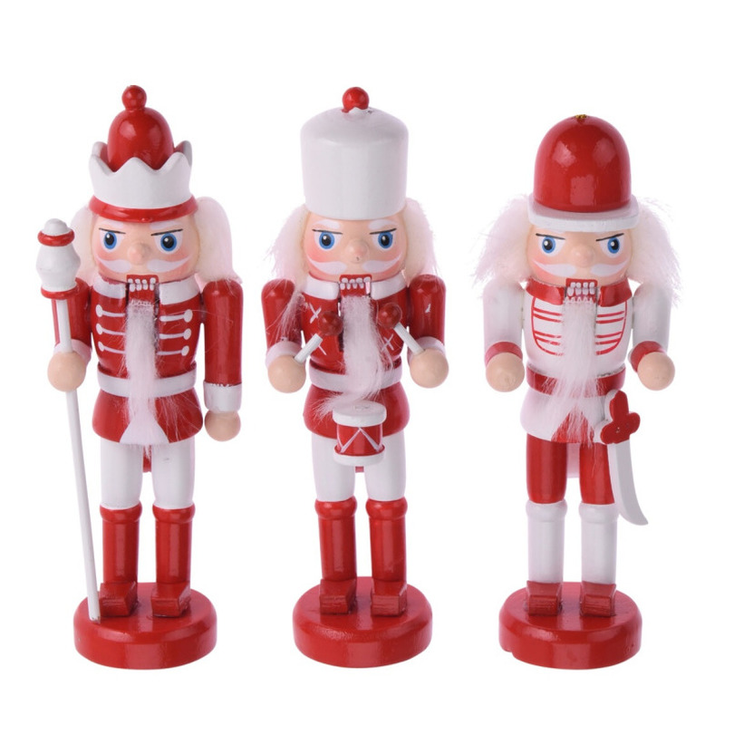 Christmas Decoration Kersthangers - notenkrakers - 3x - 12,5 cm -