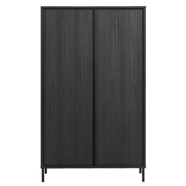 Kast Julia - zwart - 178x106x40 cm - Leen Bakker