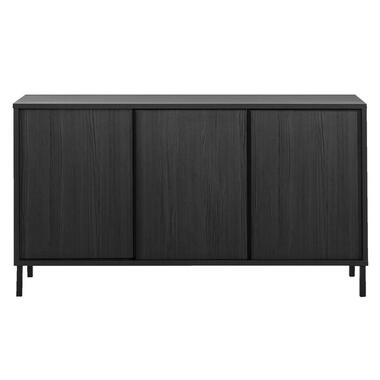 Dressoir Julia - zwart - 86x156x40 cm - Leen Bakker