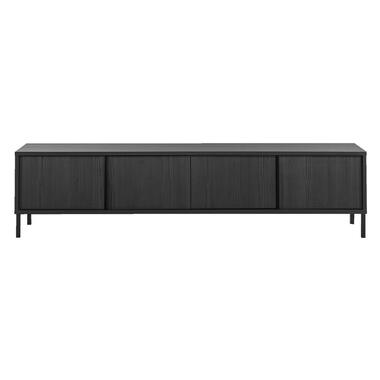 Tv-dressoir Julia - zwart - 51x207x40 cm - Leen Bakker