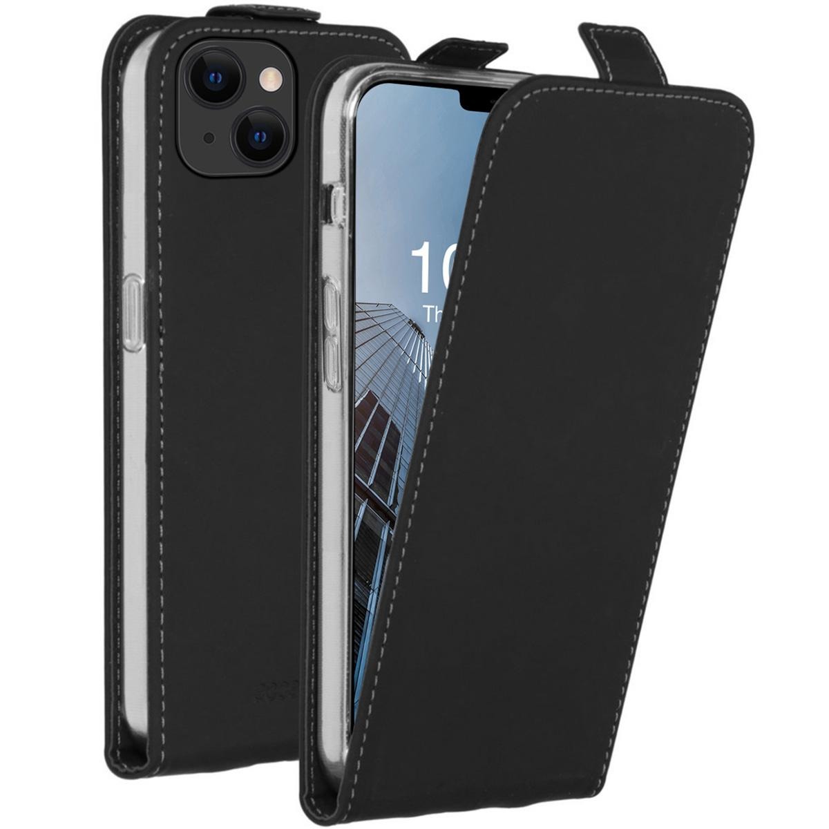 Accezz Flipcase voor Apple iPhone 13 Telefoonhoesje Zwart