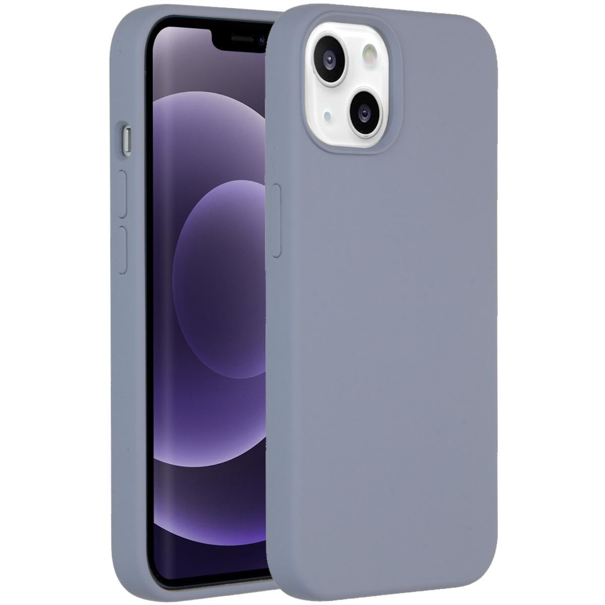 Accezz Liquid Silicone voor Apple iPhone 13 Telefoonhoesje Paars