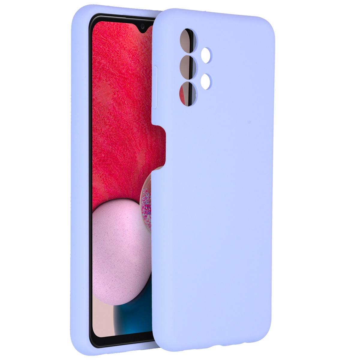 Accezz Liquid Silicone voor Samsung Galaxy A13 (4G) Telefoonhoesje Paars