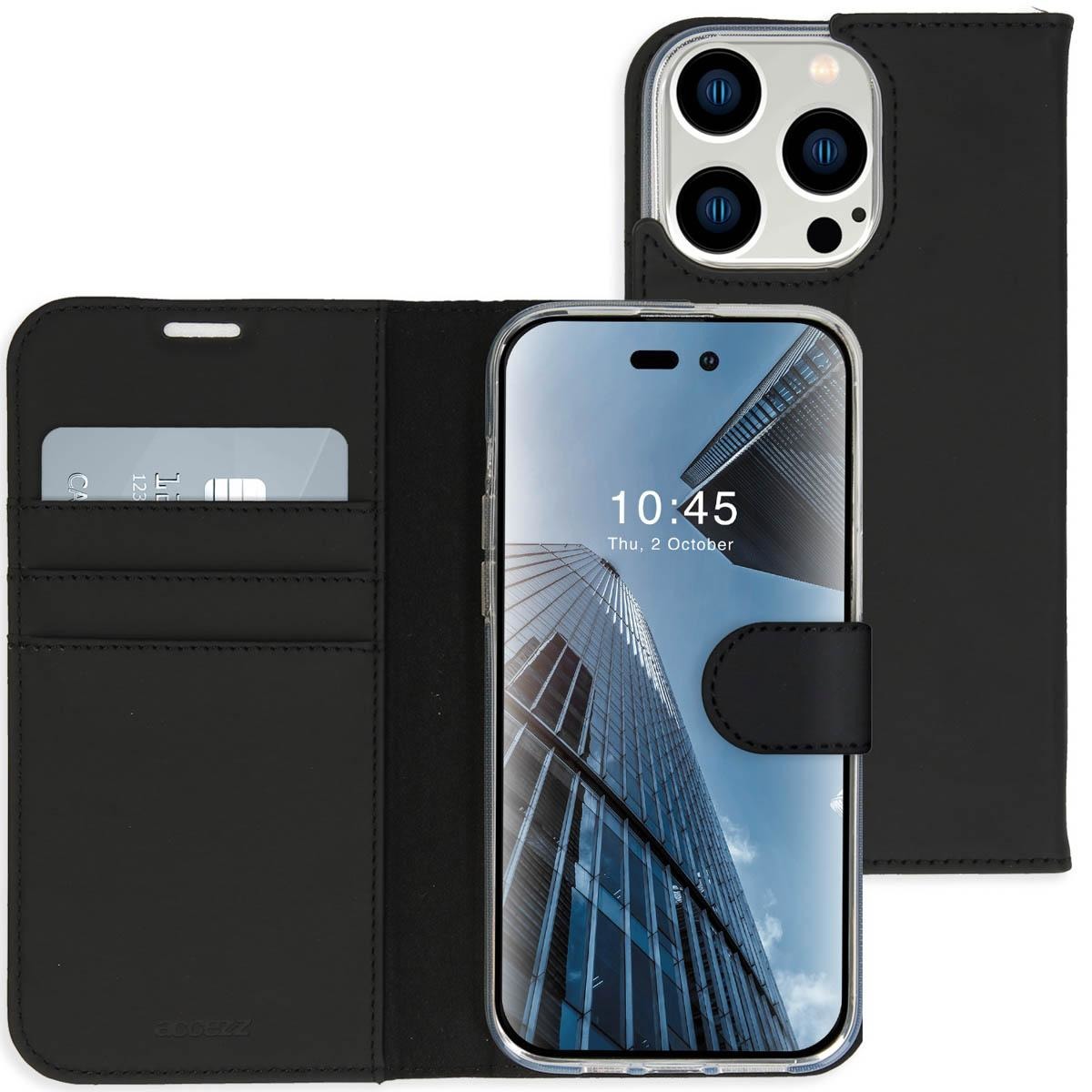 Accezz Wallet Case voor Apple iPhone 14 Pro Telefoonhoesje Zwart